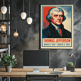 Thomas Jefferson Vintage Realism Collector Poster