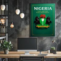 Nigeria Unity and Faith, Peace and Progress Poster PosterGoat