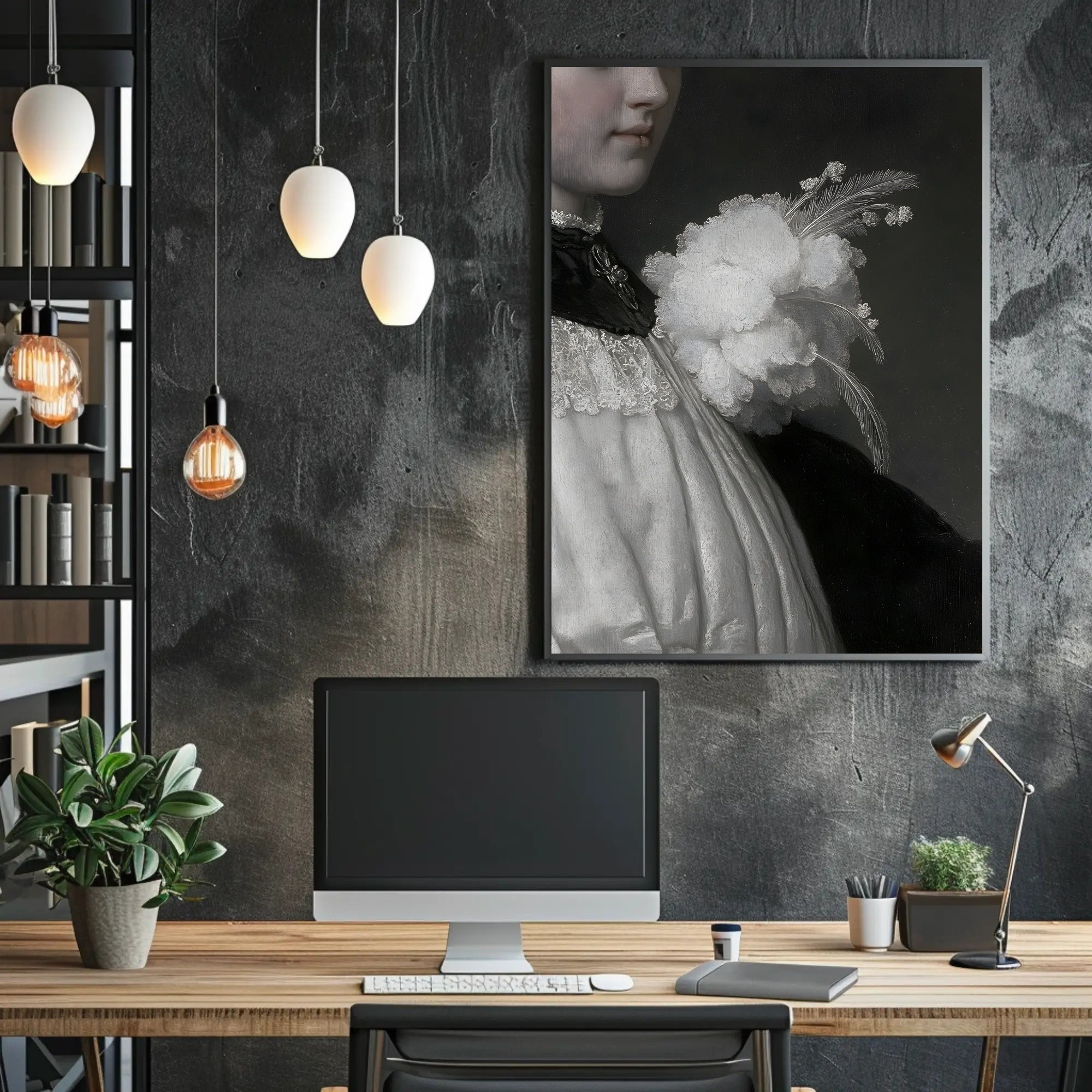 Baroque Portrait Art Poster: Elegant Classical Historical Scene PosterGoat
