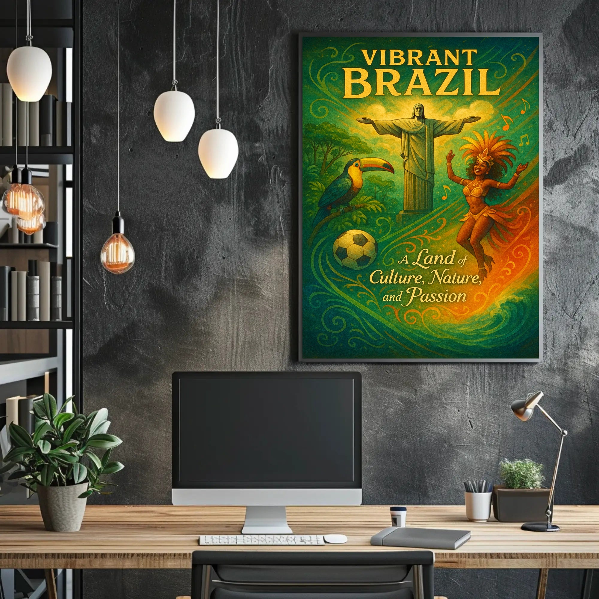 Vibrant Brazil A Land of Culture, Nature, and Passion Poster
