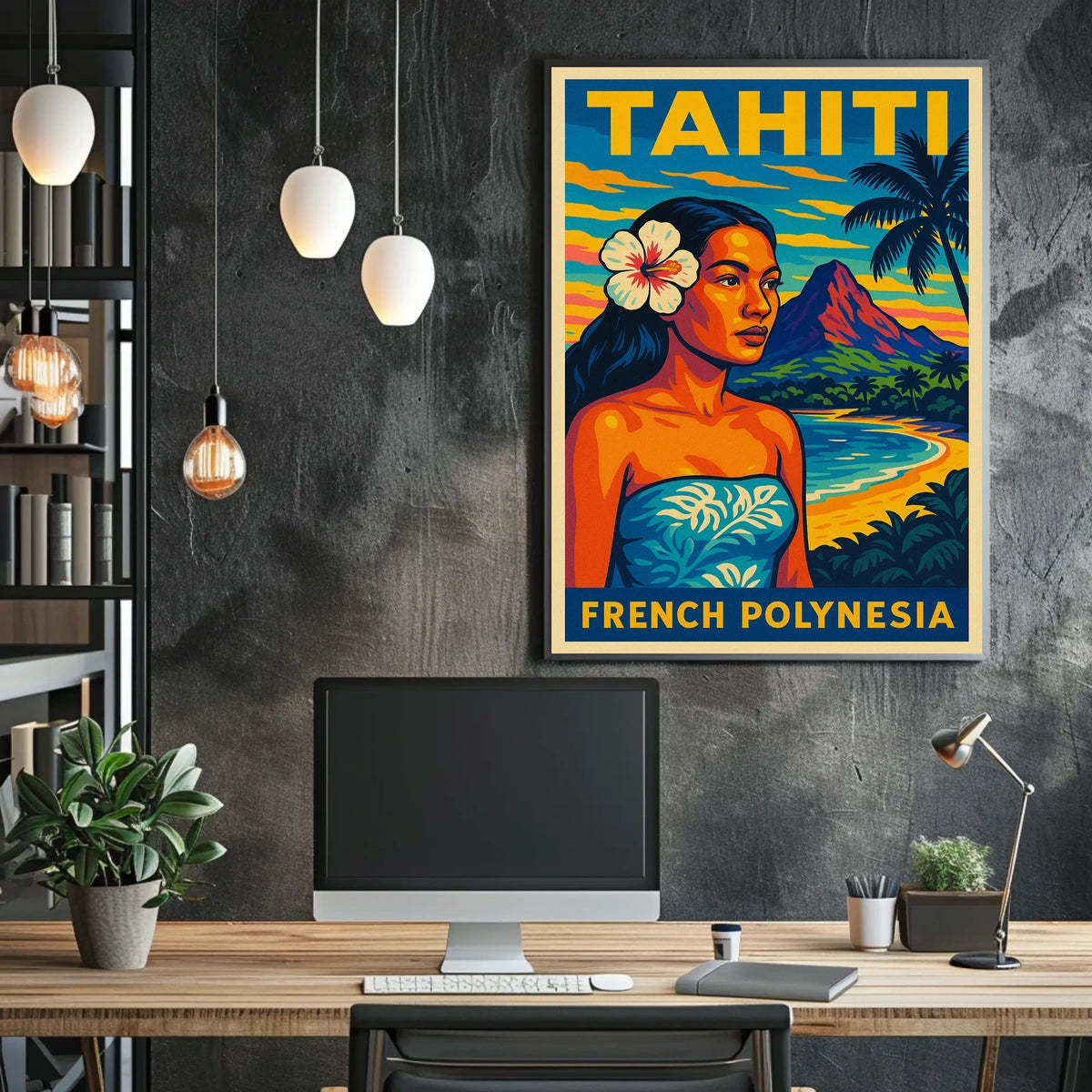 Tahiti French Polynesia Poster