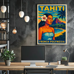 Tahiti French Polynesia Poster