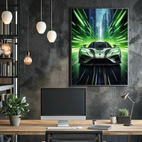 Speeding Through the Future Poster PosterGoat