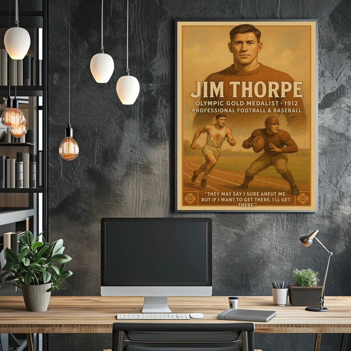 Epic Olympic Athlete Tribute Poster
