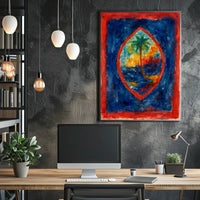 Tropical Oasis In Watercolor Poster