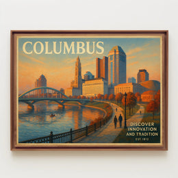 Columbus Travel Poster: Innovation and Tradition