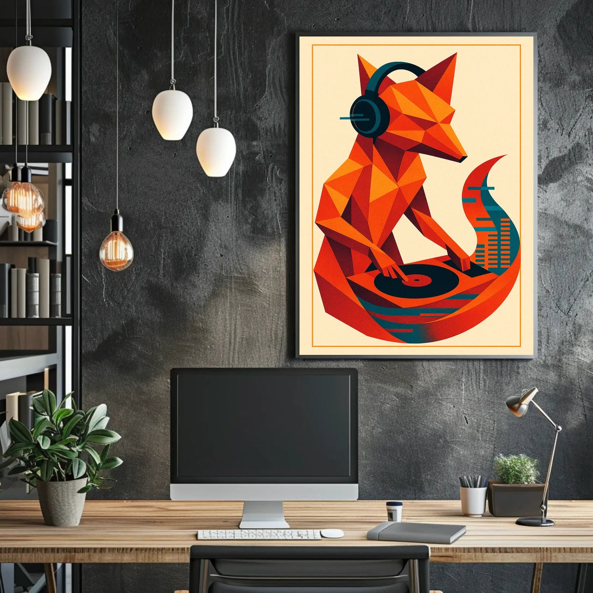 Dj Fox Vibes Poster