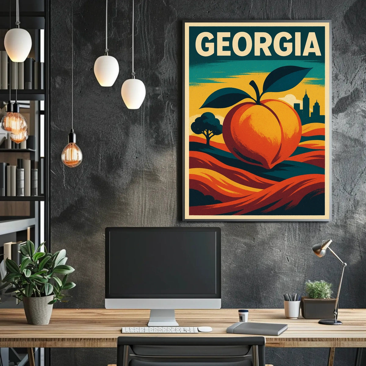Georgia The Peach State Poster
