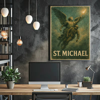 St. Michael Archangel Religious Art Poster