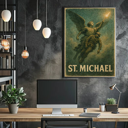 St. Michael Archangel Religious Art Poster