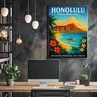 Discover Paradise in Honolulu Poster