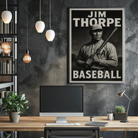 Abstract Baseball Celebration Art Poster