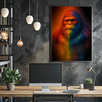 Vibrant Sasquatch Poster PosterGoat