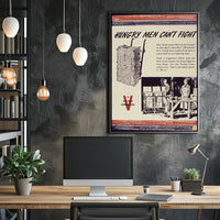 Hungry Men Can't Fight WWII Conservation Poster