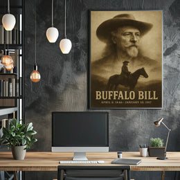 Buffalo Bill Portrait Artwork Chic Historical or Presidential Poster