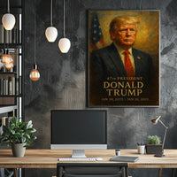 Trump Visionary Patriotic Digital Painting Poster