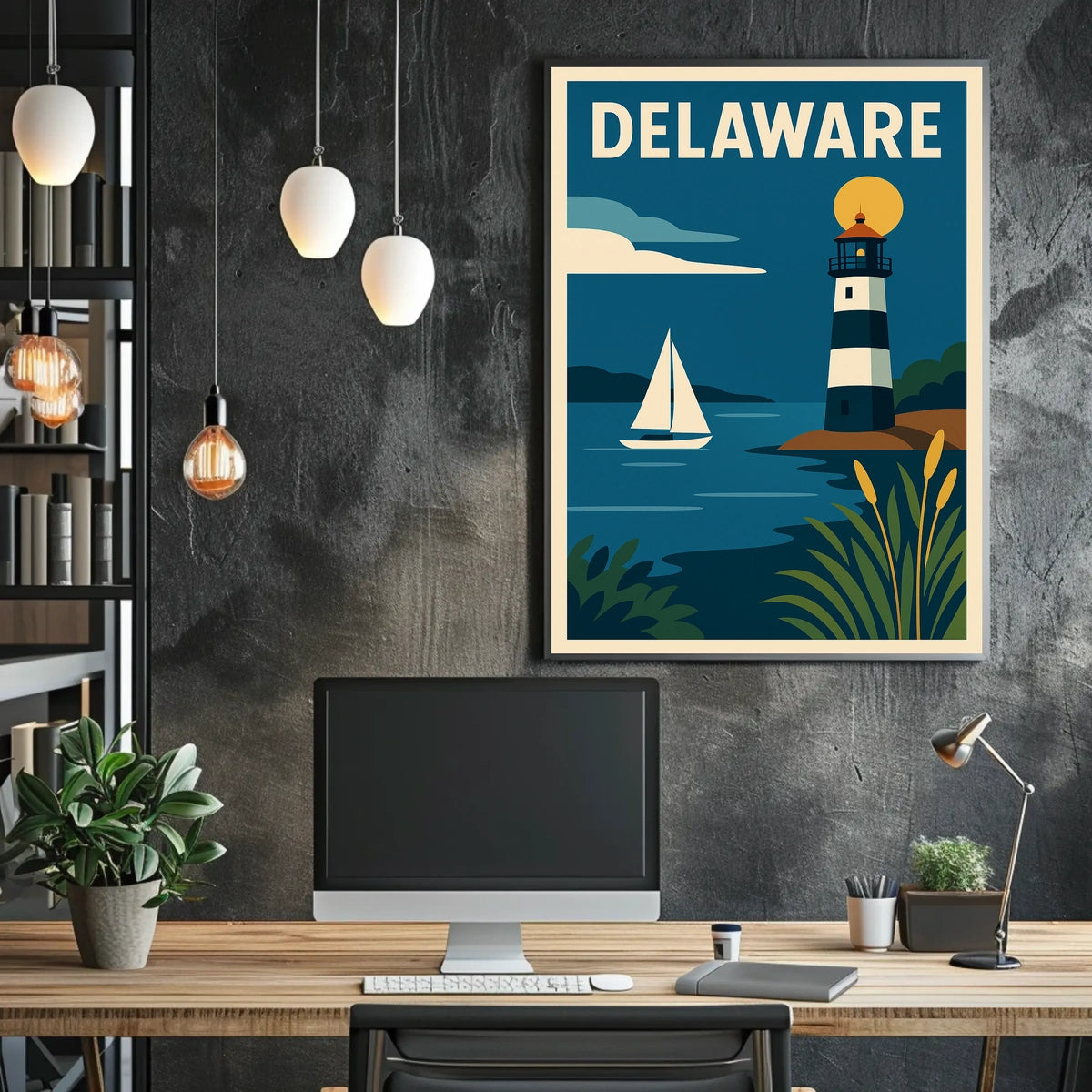 Delaware Coastal Charm Poster