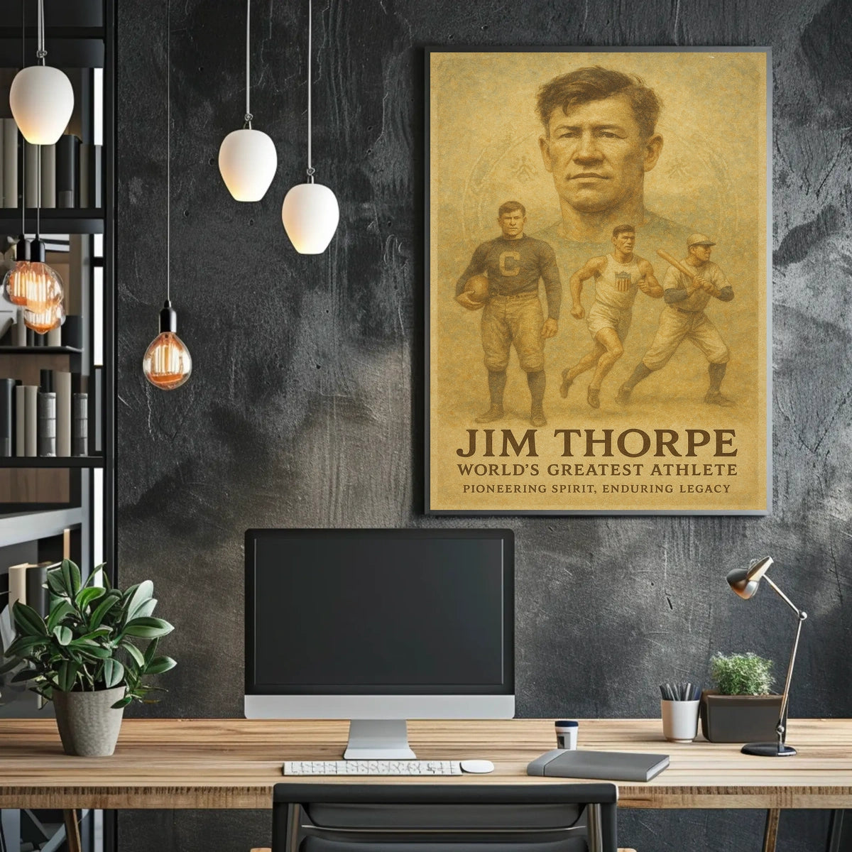 Jim Thorpe Legendary Athlete Jim Thorpe Poster