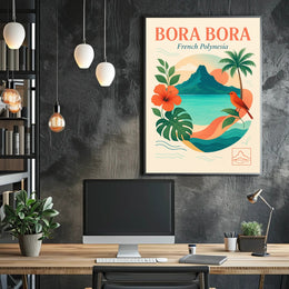 Bora Bora French Polynesia Poster PosterGoat