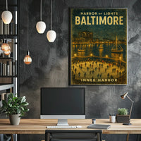 Harbor Of Lights Baltimore Poster