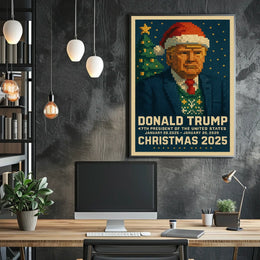 Pixelated Festive Style Art: Pop Culture Poster