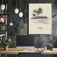 Tropical Escape Fiji Poster