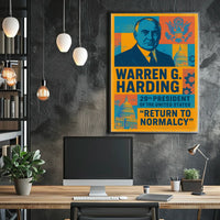 Warren G. Harding 29th President Poster