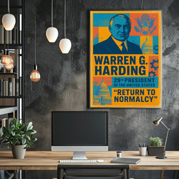 Warren G. Harding 29th President Poster