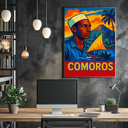 Comoros Vibrant Island Life Poster