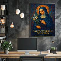 Saint Catherine of Sweden Poster