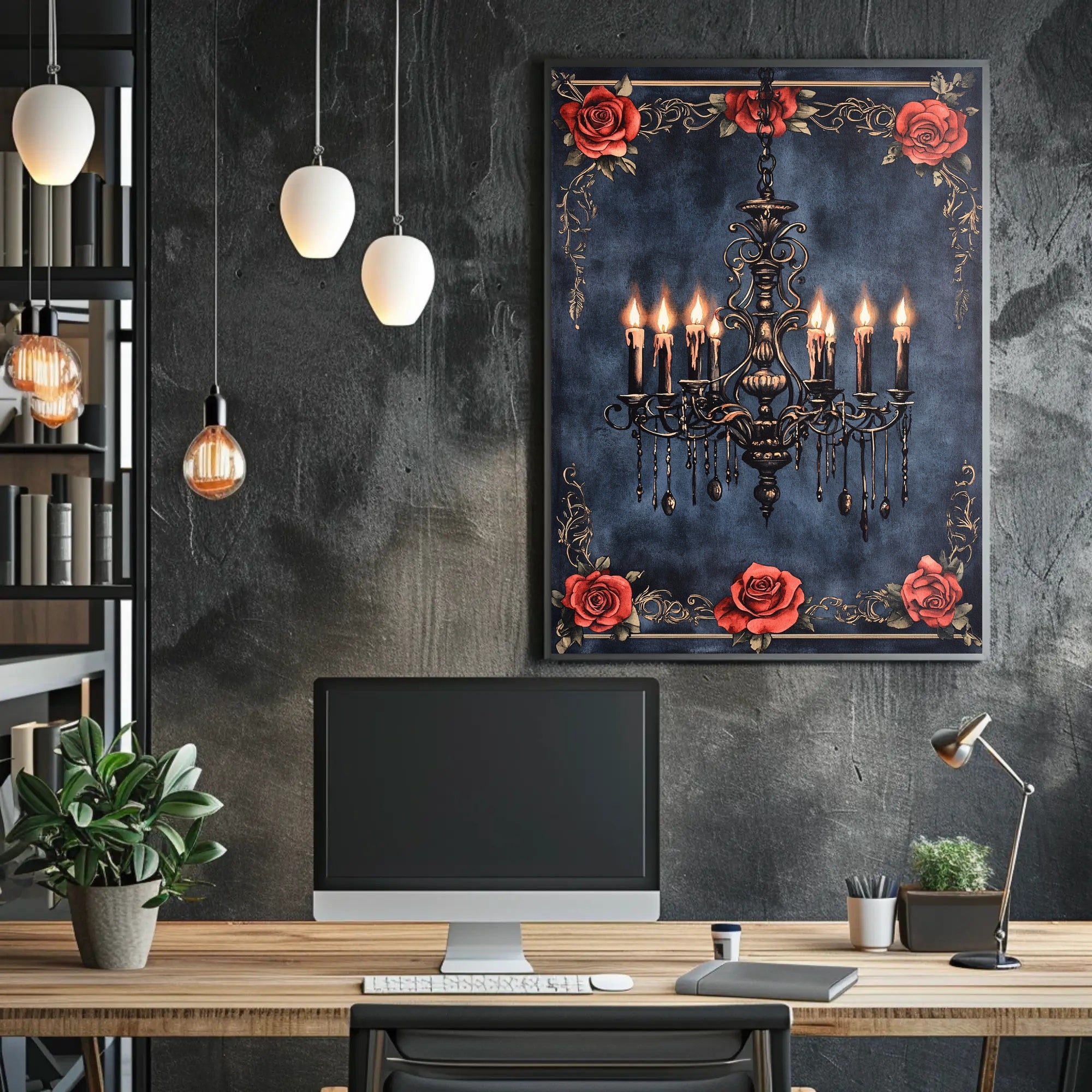 Chandelier Elegance Poster