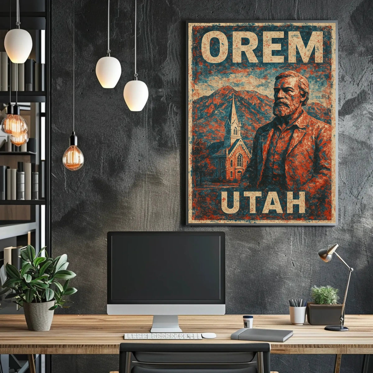 Orem Utah Heritage Vintage Collector Poster