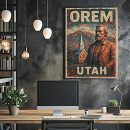 Orem Utah Heritage Vintage Collector Poster