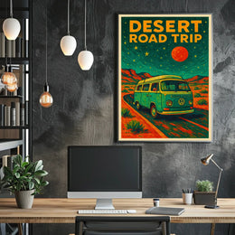 Desert Road Trip Poster