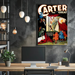 Carter the Great Magic Show Vintage Art Poster