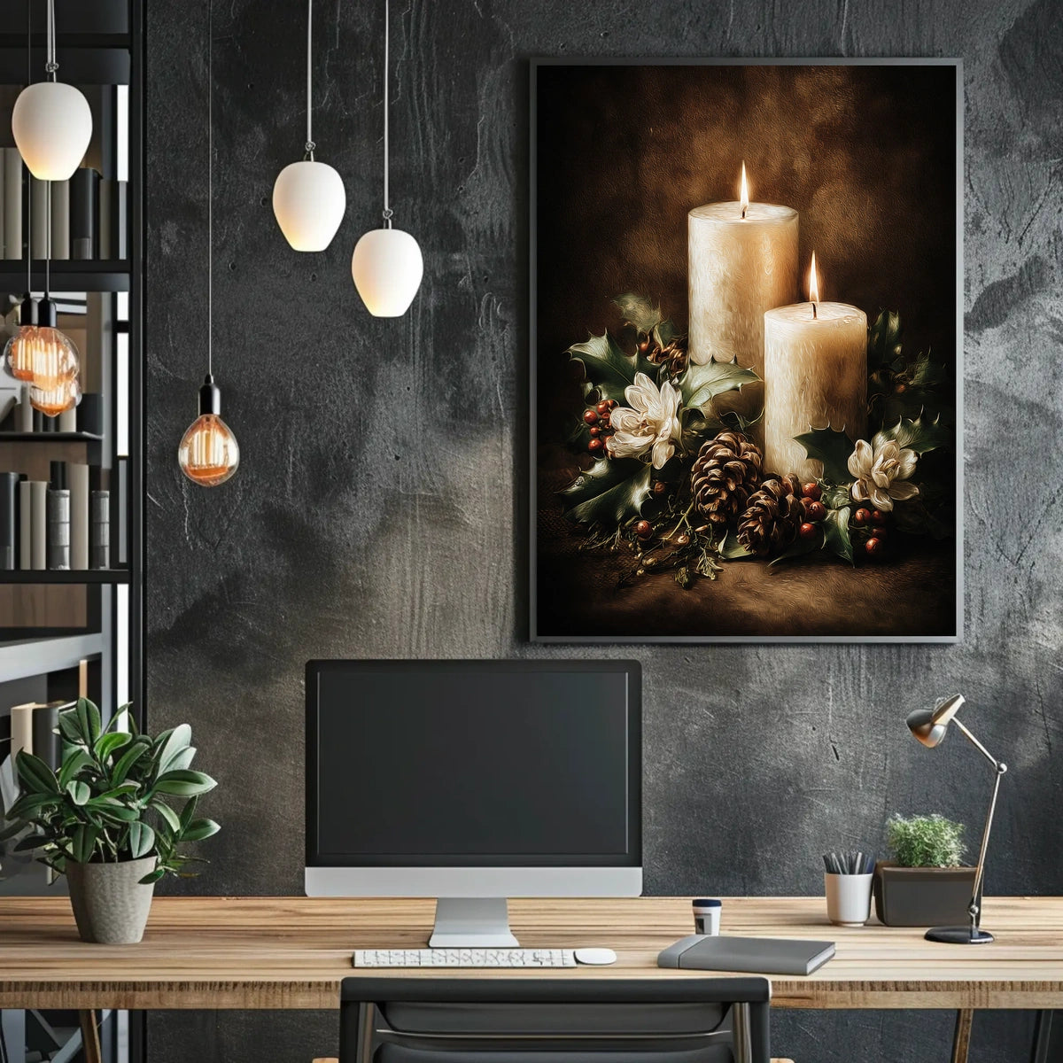 Candlelit Serenity Poster