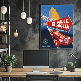 Mille Miglia 1935 Racing Event Poster