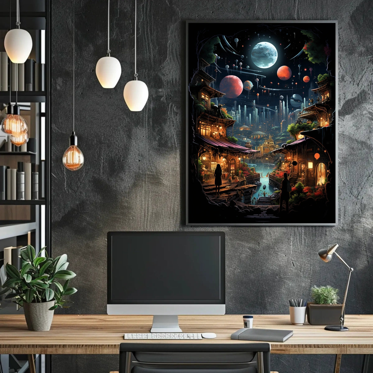 Cosmic Village Poster