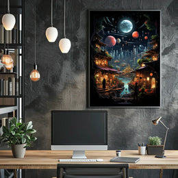 Cosmic Village Poster