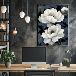 Elegant Floral Design Wall Art Print
