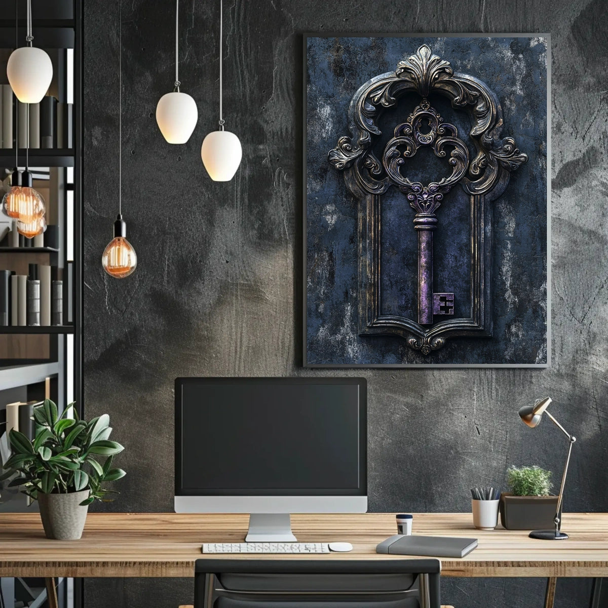 Ornate Victorian Key Art Cultural Heritage Poster