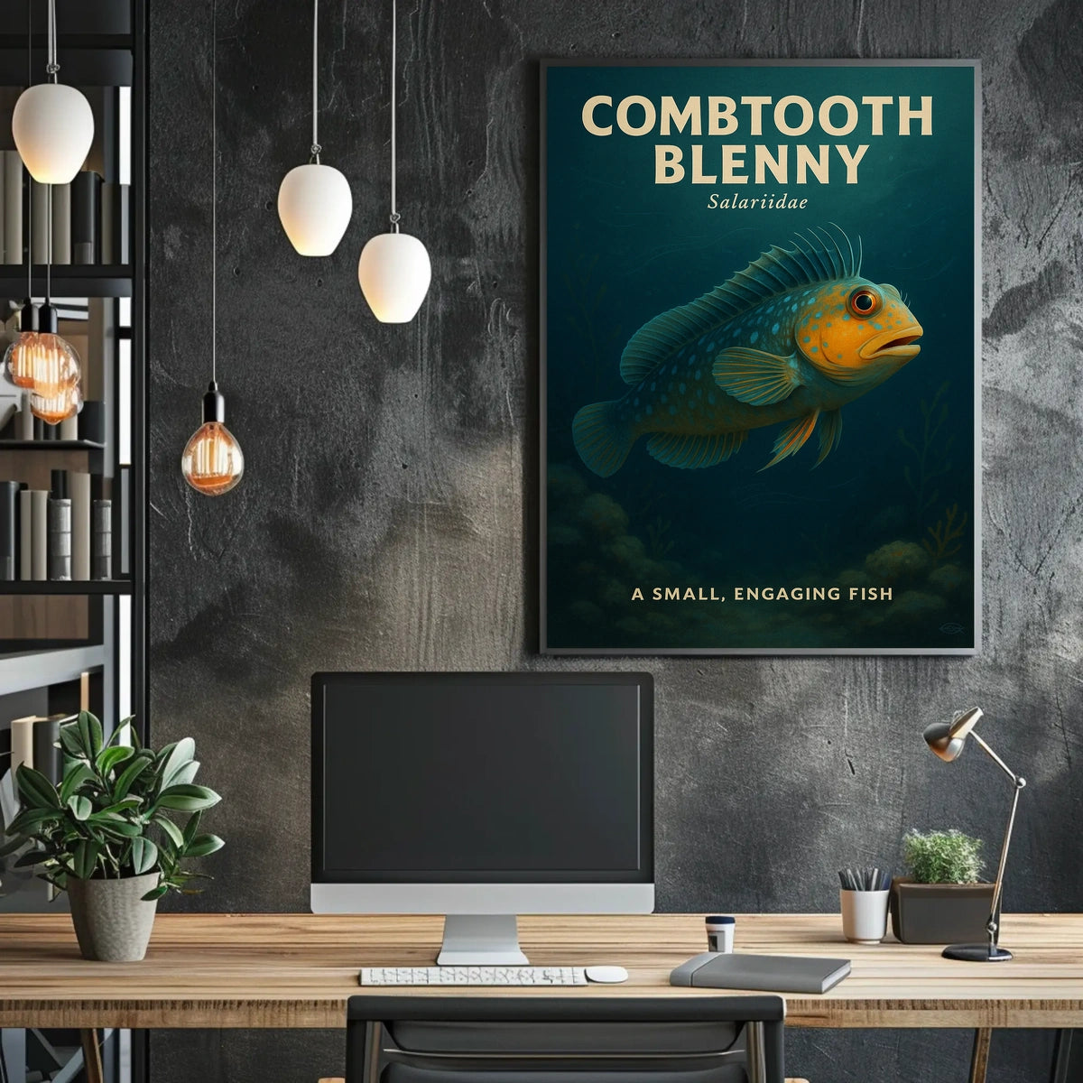 Combtooth Blenny A Small, Engaging Fish Poster