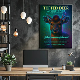 Tufted Deer A Forest Spirit Poster