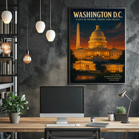 Washington D.C. A City of History Poster