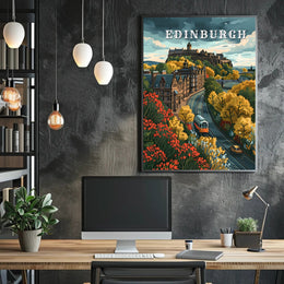 Autumn in Edinburgh Poster