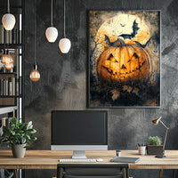 Halloween Jack-O'-Lantern Art Print Poster