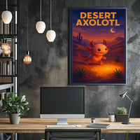 Desert Axolotl Poster