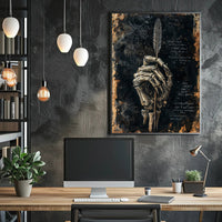 Skeletal Quill Poster