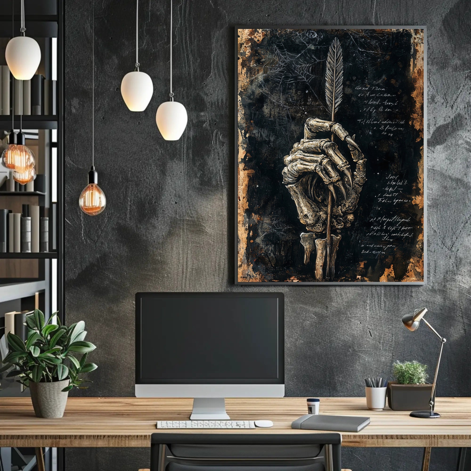 Skeletal Quill Poster