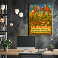 Axis Crushed Buy Bonds, Support Peace Poster PosterGoat